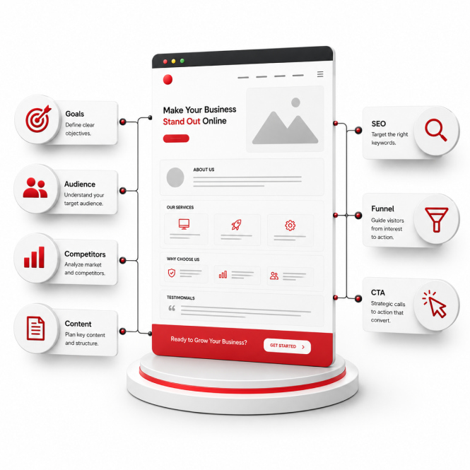 One Page Website Structure